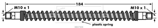 BORG & BECK Тормозной шланг BBH7908